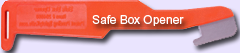 Safe Box Opener--6.25 Polycarbonate, Single Blade Disposable