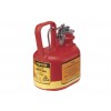 JUSTRITE I类椭圆形聚乙烯安全罐 14065 Oval Safety Can for flammables, S/S hardware, flame arrester, .5 gallon, 