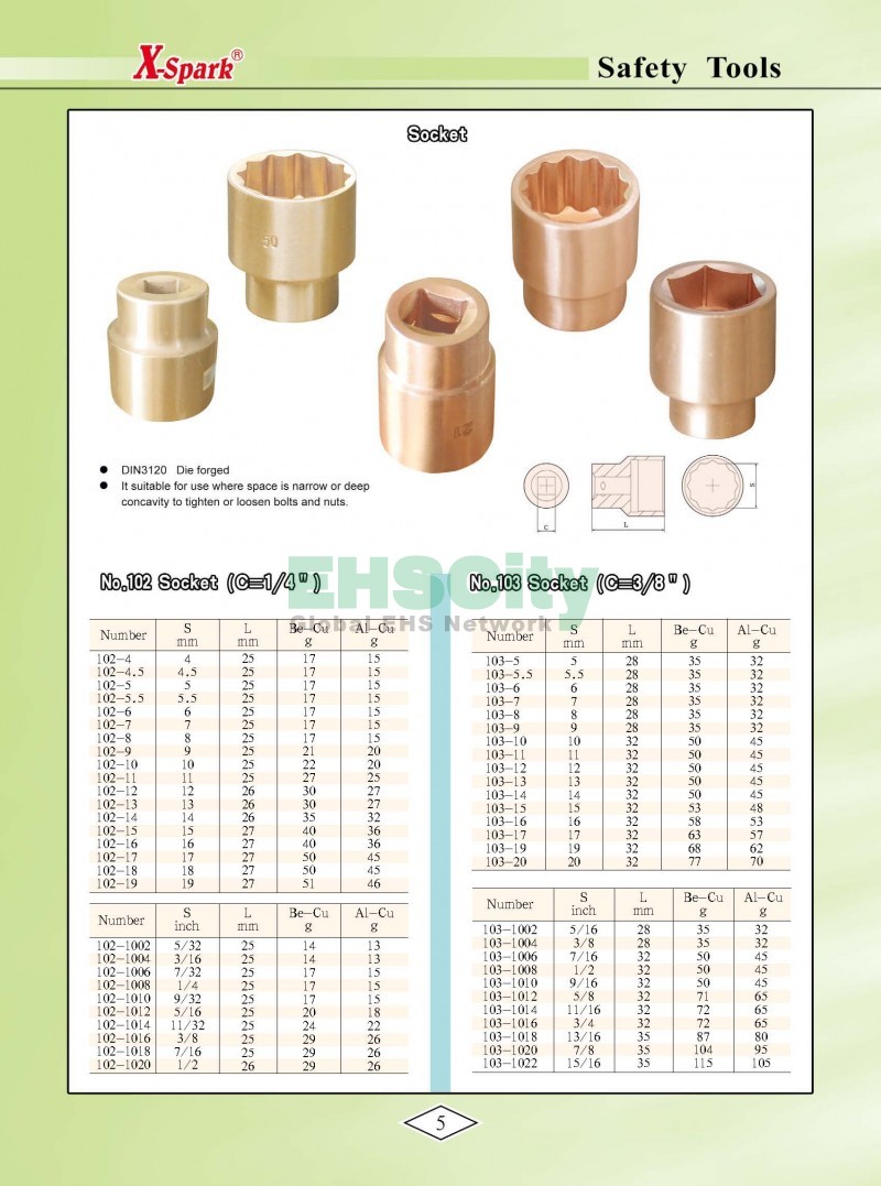 Non-Sparking, Non-Magnetic, Corrosion Resistant Tools by EHSCity EHSCity防爆、防磁、钛合金、特种工具大全》_页面_008