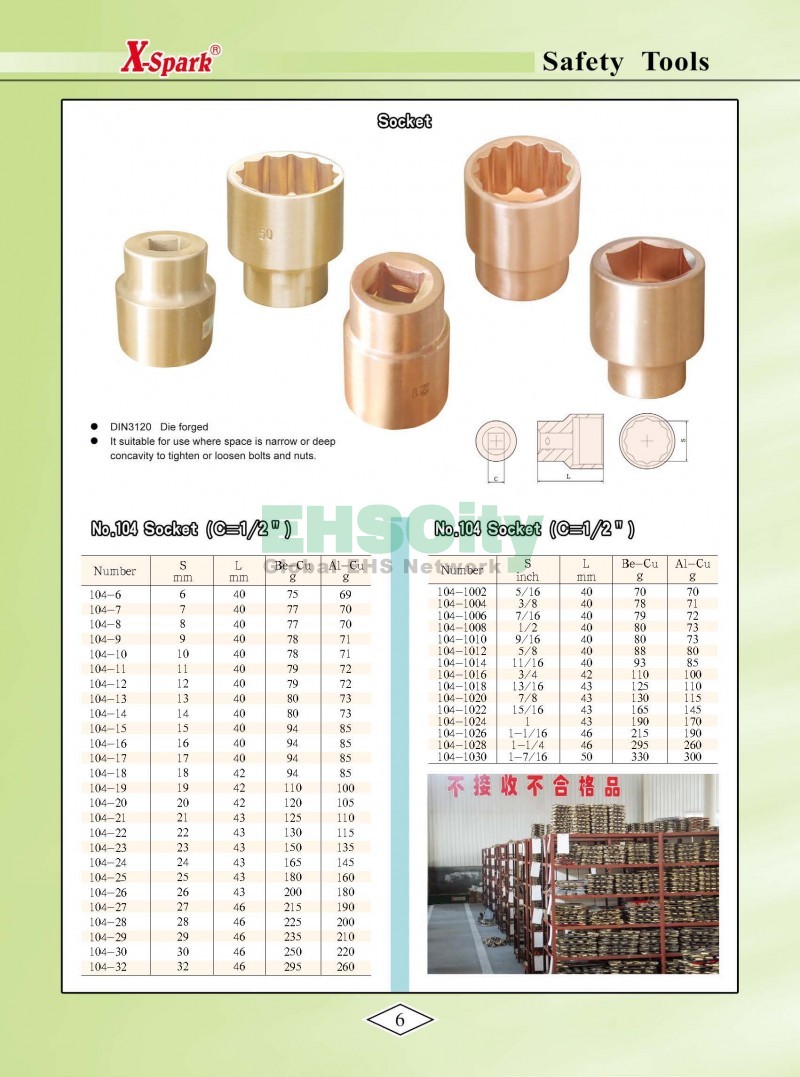 Non-Sparking, Non-Magnetic, Corrosion Resistant Tools by EHSCity EHSCity防爆、防磁、钛合金、特种工具大全》_页面_009