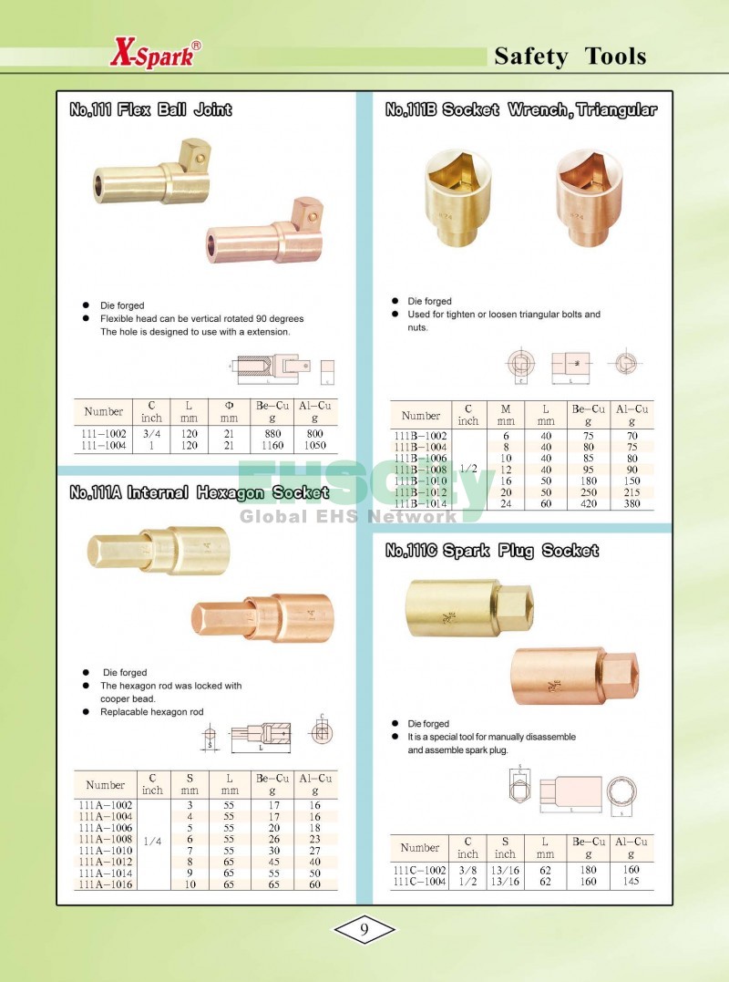 Non-Sparking, Non-Magnetic, Corrosion Resistant Tools by EHSCity EHSCity防爆、防磁、钛合金、特种工具大全》_页面_012