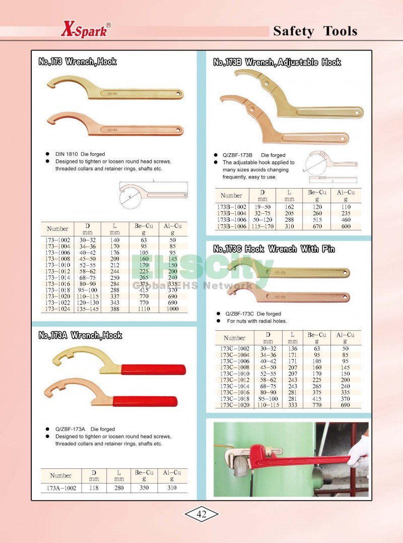 Non-Sparking, Non-Magnetic, Corrosion Resistant Tools by EHSCity EHSCity防爆、防磁、钛合金、特种工具大全》_页面_045