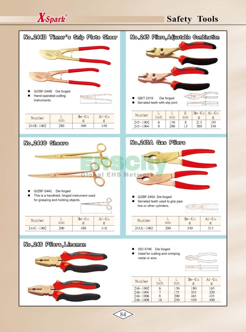 Non-Sparking, Non-Magnetic, Corrosion Resistant Tools by EHSCity EHSCity防爆、防磁、钛合金、特种工具大全》_页面_087