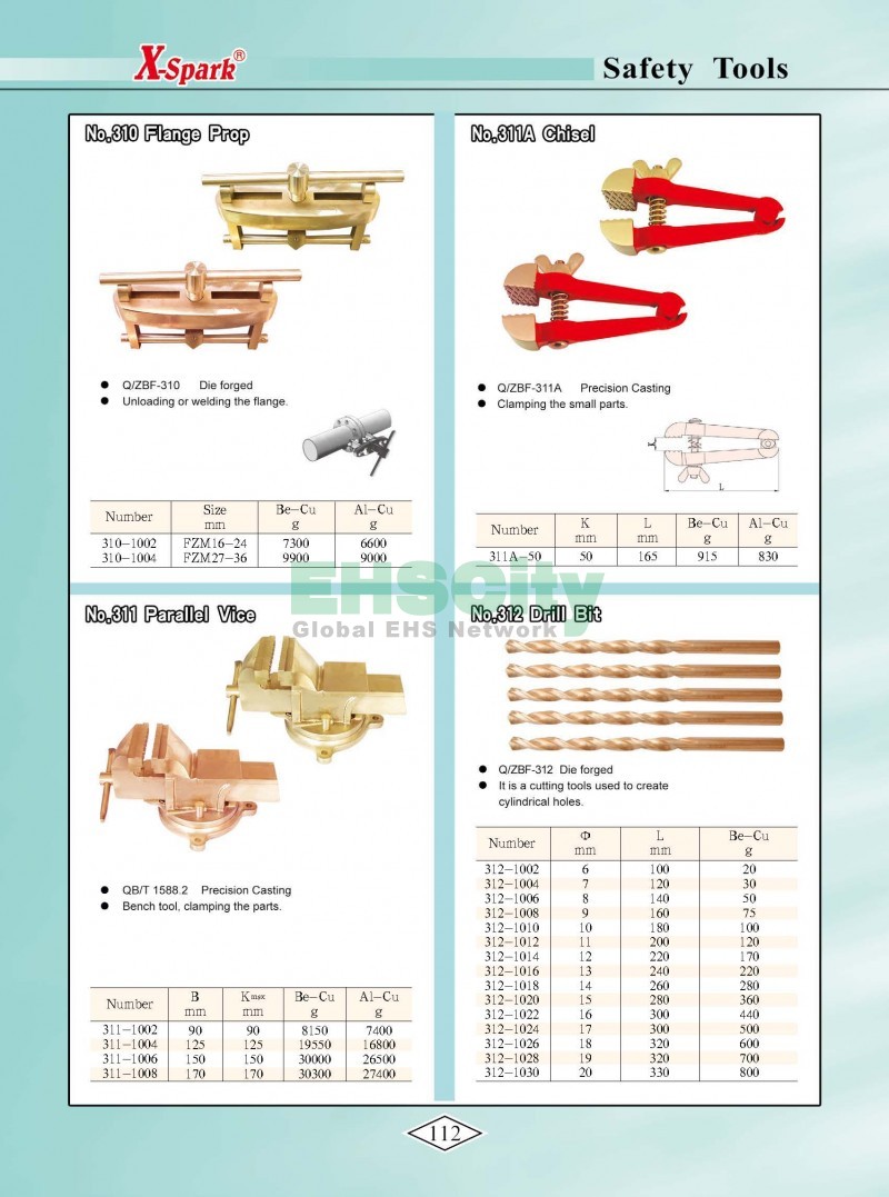 Non-Sparking, Non-Magnetic, Corrosion Resistant Tools by EHSCity EHSCity防爆、防磁、钛合金、特种工具大全》_页面_115