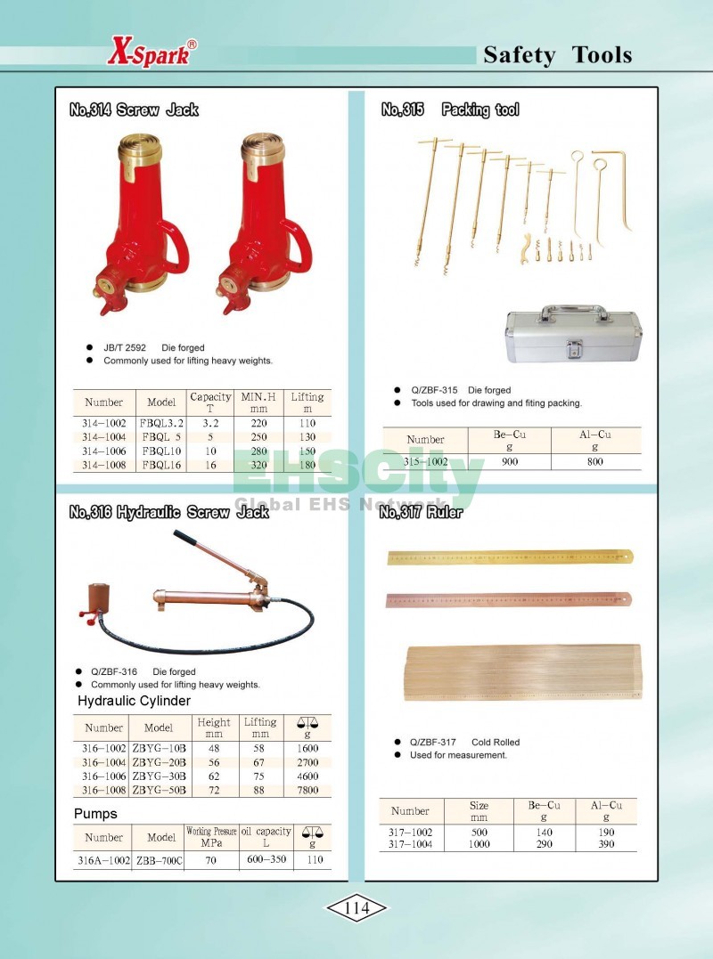 Non-Sparking, Non-Magnetic, Corrosion Resistant Tools by EHSCity EHSCity防爆、防磁、钛合金、特种工具大全》_页面_117