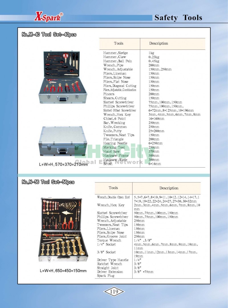 Non-Sparking, Non-Magnetic, Corrosion Resistant Tools by EHSCity EHSCity防爆、防磁、钛合金、特种工具大全》_页面_122