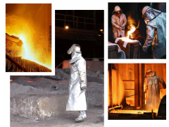 OPTIMUM PROTECTION AGAINST  EXTREME EXPOSURE TO  RADIANT  HEAT AND MOLTEN METAL SPLASHES