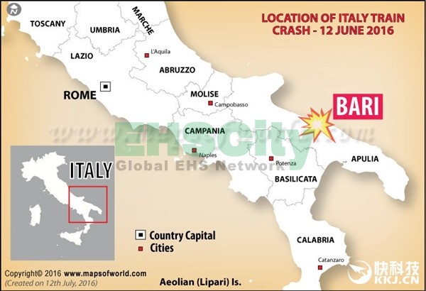 意大利发生火车对撞：20人死亡 现场极惨烈