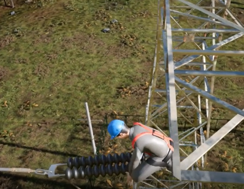 Electric Shock Falling during Height Operation