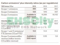 Health and safety data summary英国葛兰素史克公司(GLAXOSMITHKLINE) esg-report-2019图1